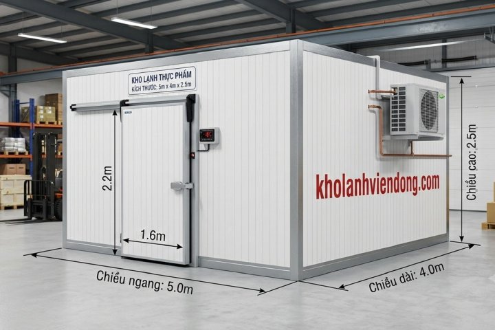 Thiết kế lắp đặt kho bảo quản thực phẩm Tân An Long An